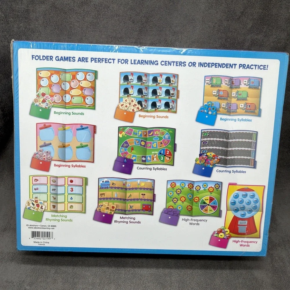 Lakeshore SPANISH File Folder Game Library Pre K-K FF374